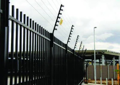 Monitored electric security fence