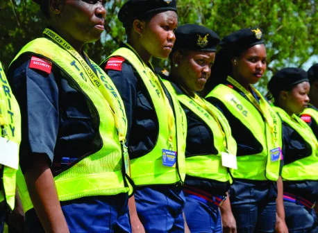 Uniformed TDP officers providing event security