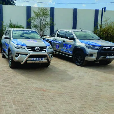 TDP patrol vehicles deployed at a client site