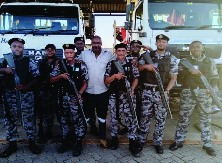 TDP Security personnel attending operational training