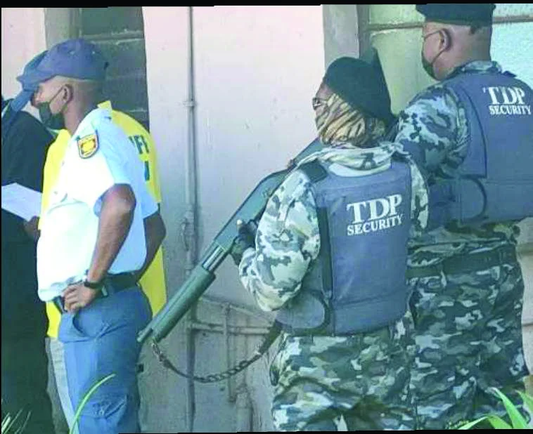 TDP tactical security team at an operational site
