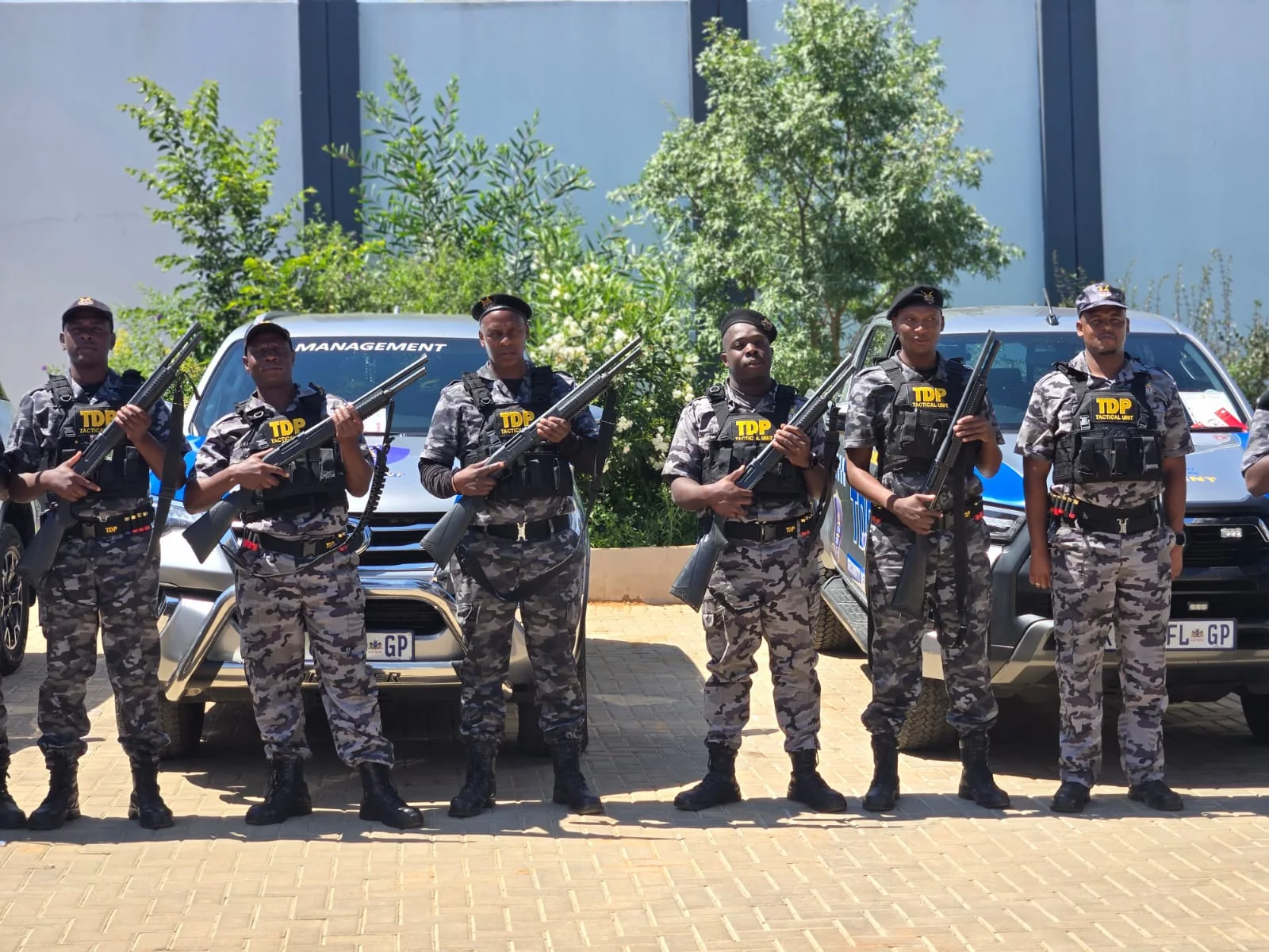 TDP tactical security officers with response vehicles